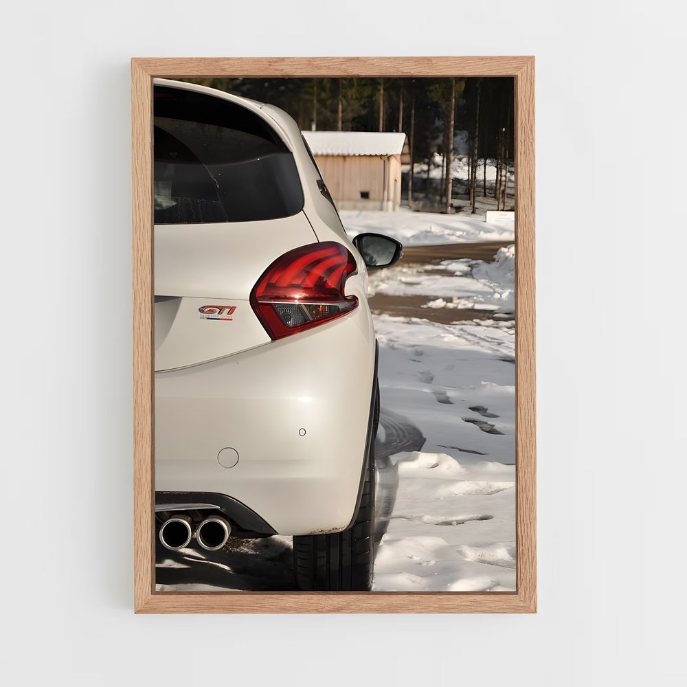 Poster Neige et Performances – affiche Peugeot (vue 4)